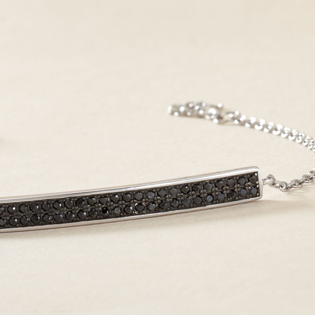 Bracelet Septima Argent Blanc Spinelle