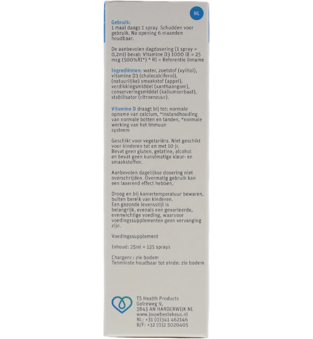 TS Choice Vitaminespray vitamine D 1000 (25 ml)