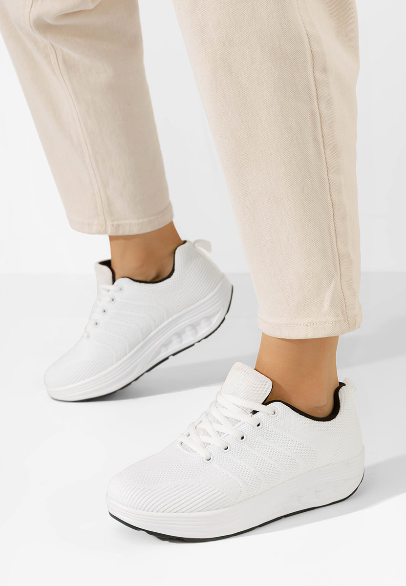 Baskets pour femme blancs Ivary