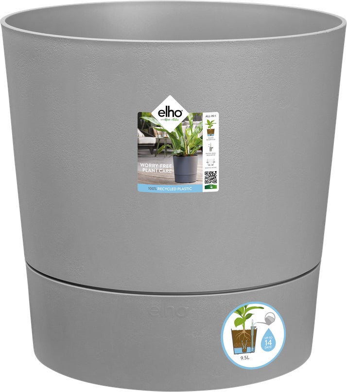 Elho bloempot Greensense Aqua Care grijs D 43 H 42,5 cm