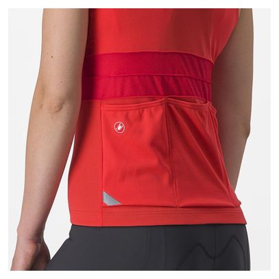 Maillot Sans Manches Femme Castelli Anima 4 Rouge