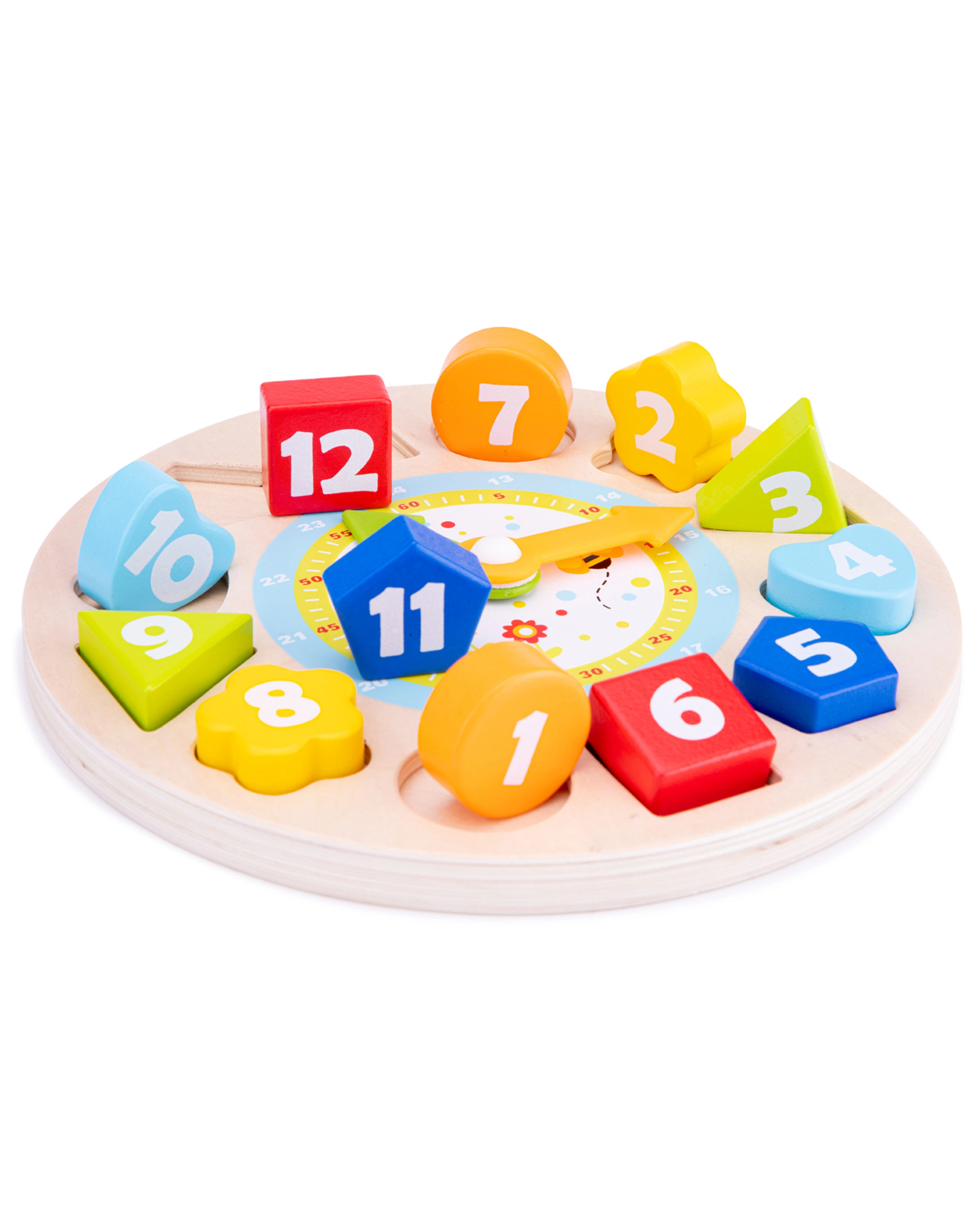 Formenpuzzle UHR 13-teilig aus Holz