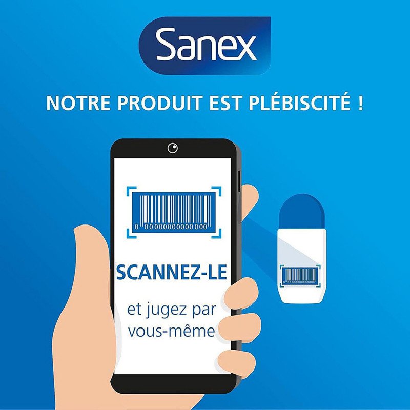 Dédorant Sanex Men Natur Protect Respect & Control - Aérosol de 200 ml