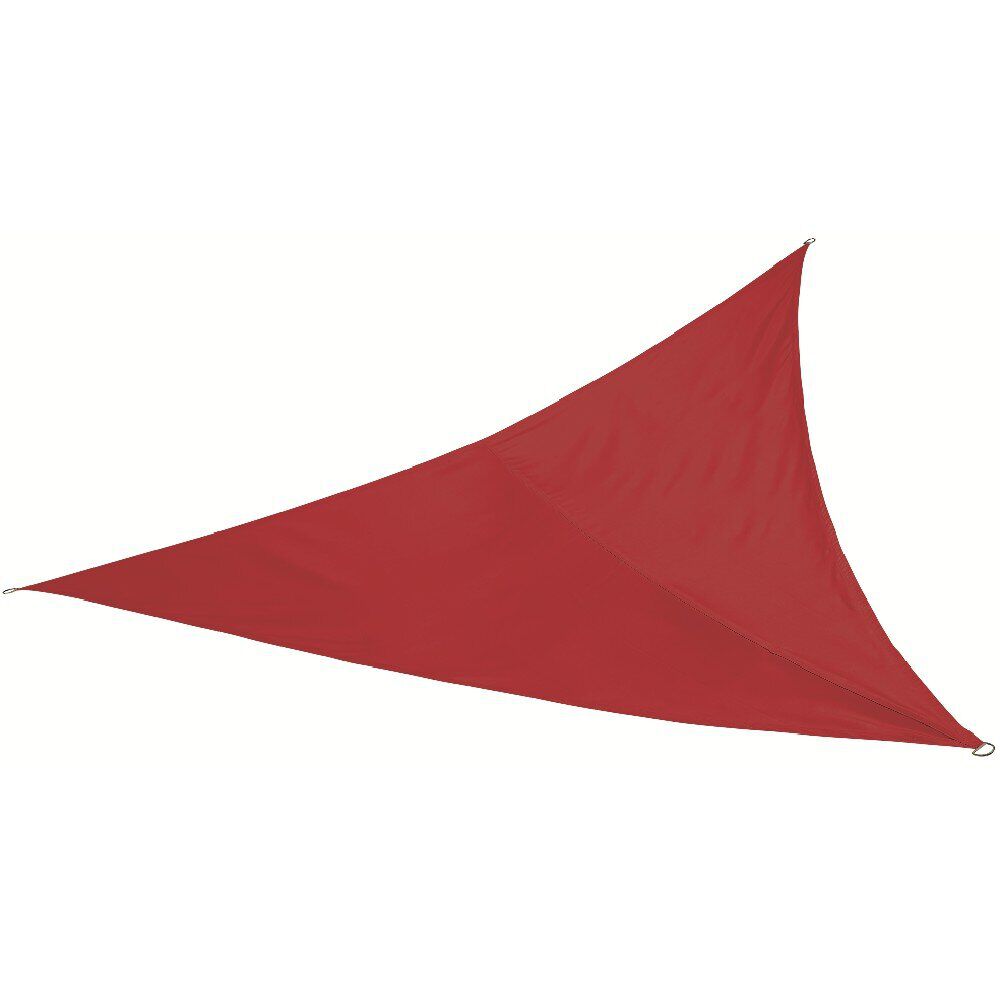 Voile d’ombrage triangulaire Delta rouge 300x300 cm