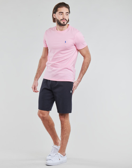 Polo Ralph Lauren - T-SHIRT AJUSTE COL ROND EN COTON LOGO PONY PLAYER Rosa
