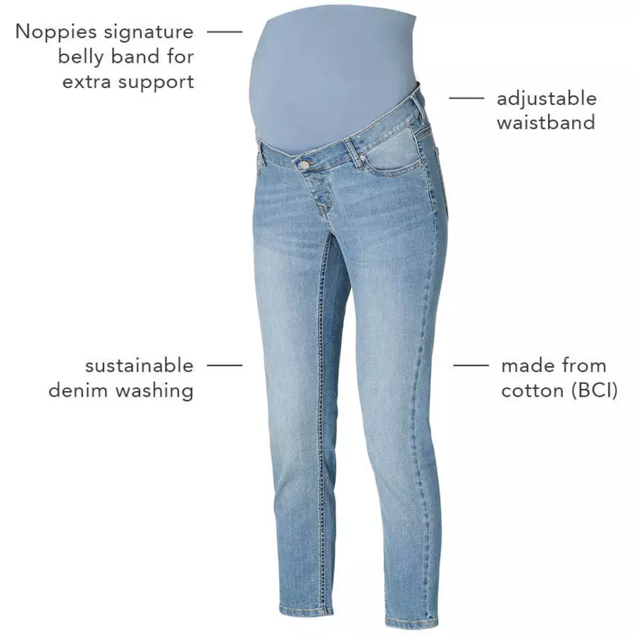 Noppies Slim Umstandsjeans Mila 78 Vintage Blue