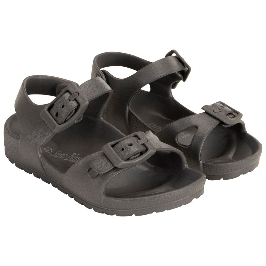Sandales de plage à double boucle pour garçon - Gris foncé