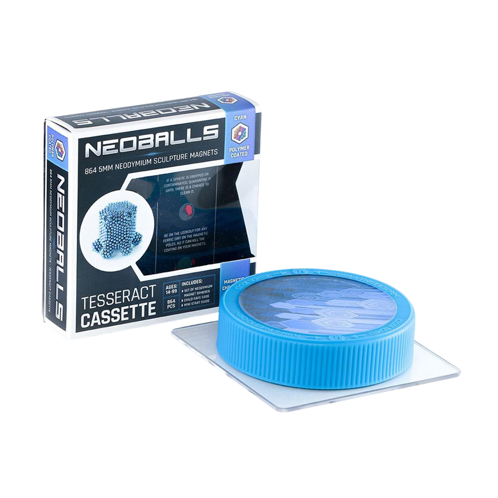 Magnetkugeln Cyan - Tesseract Cassette
