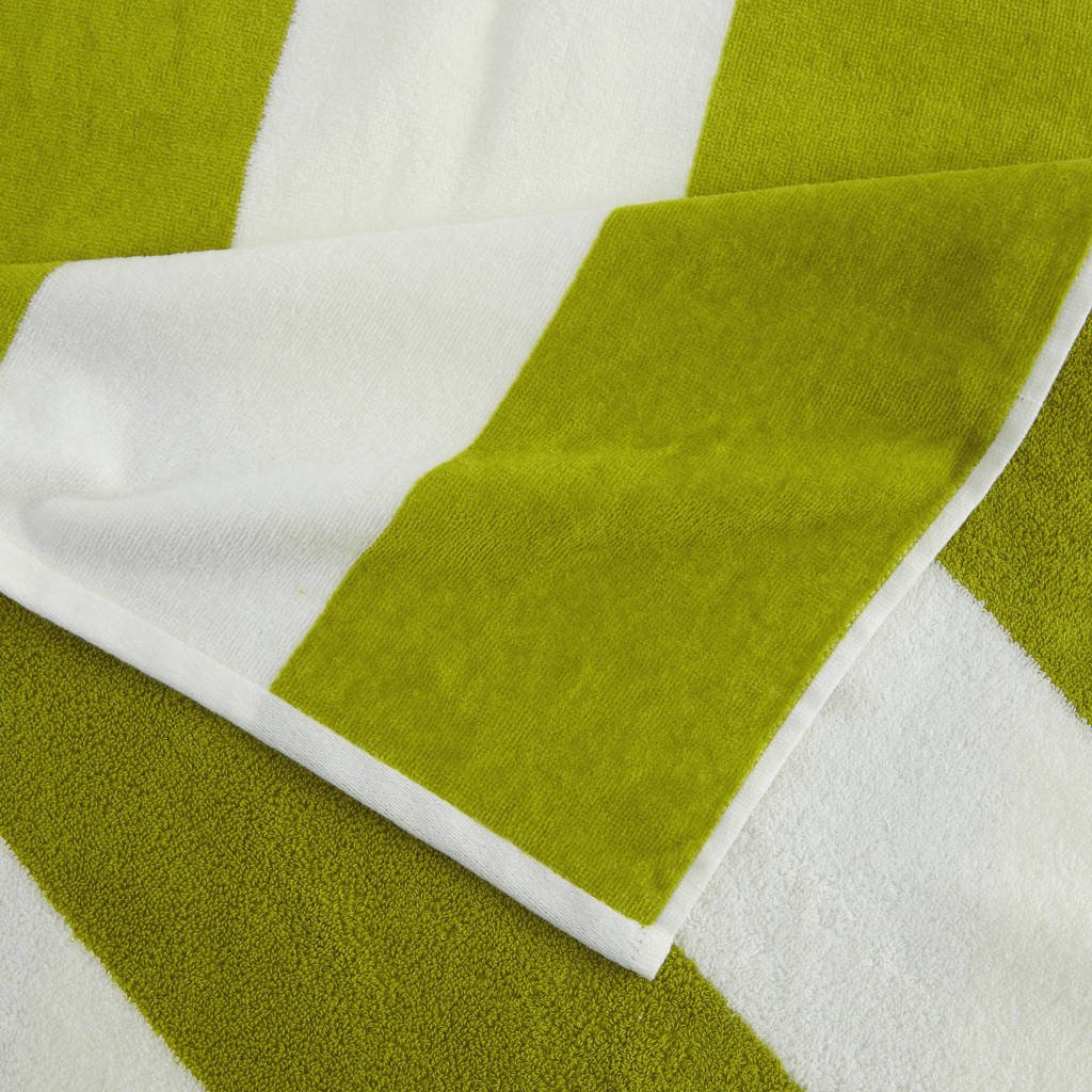 strandlaken Bold Stripe (lichtgroen) (180x100 cm)
