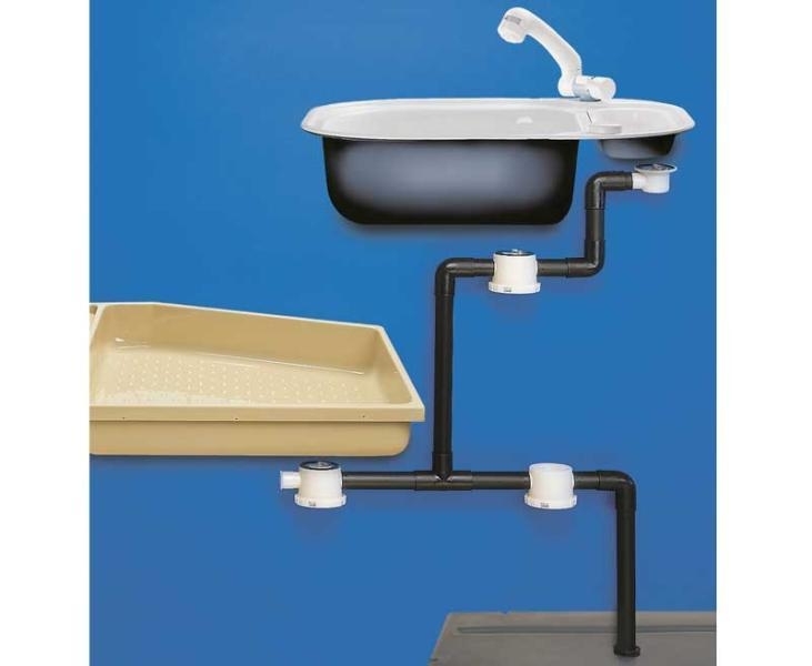 Winkel-Abwasserfluss - 33 mm