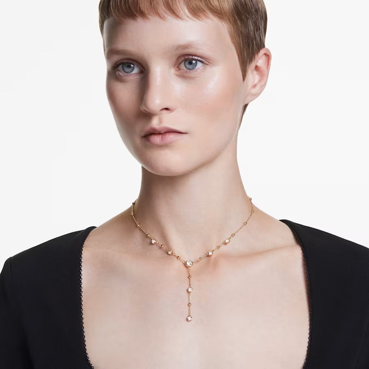 Collier en Y Swarovski Imber doré