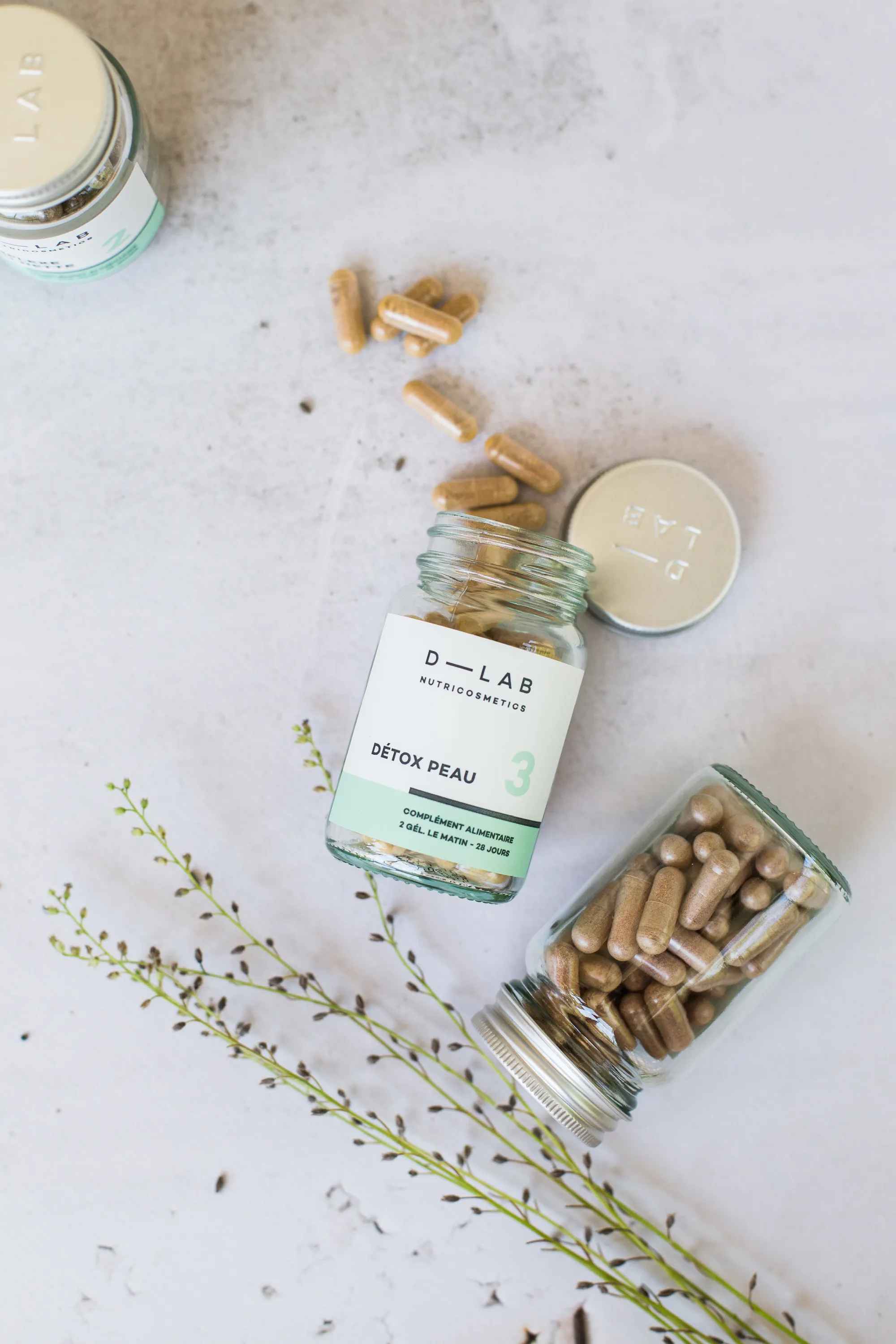 D-LAB Nutricosmetics Complément alimentaire Détox Peau-115 g