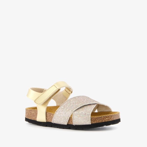 Hush Puppies meisjes bio sandalen goud met glitter