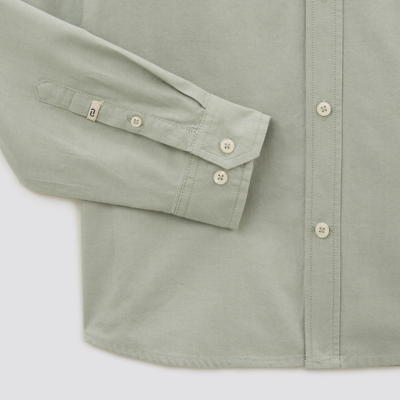 Chemise oxford unie 'le parfait by JULES' coton bi Vert kaki