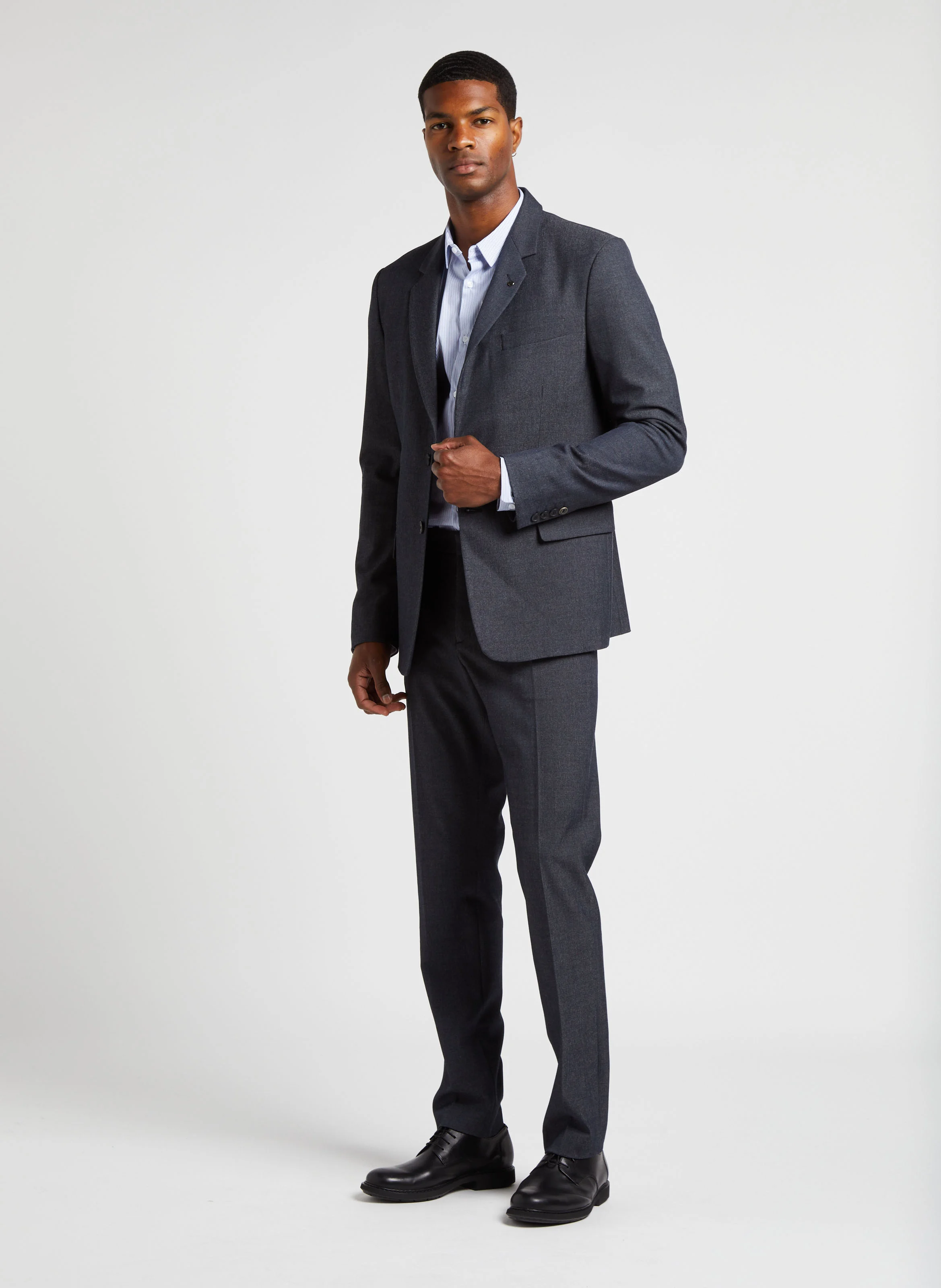 Pantalon de bureau slim | Bleu