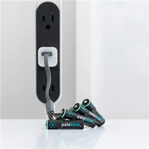 4er Pack USB C Wiederaufladbare 1.5 Volt 600mAh Li-Ion AAA Akku Batterie LR03 (PB-AAA-C)   USB Ladegerät