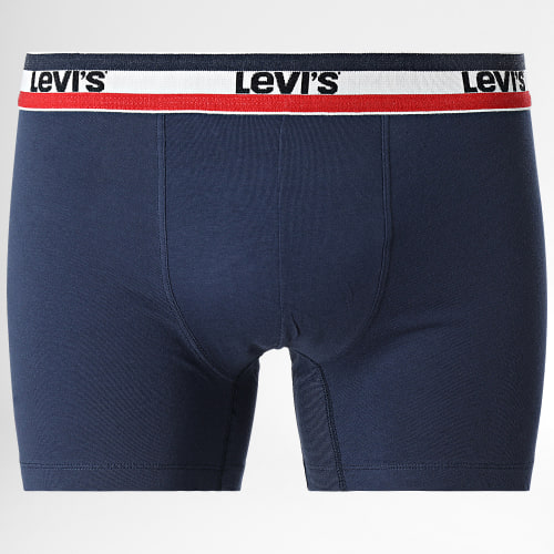 Lot De 3 Boxers 100002870 Bleu Marine Blanc Rouge