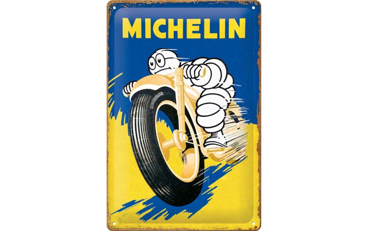 Schild Michelin – Motorcycle 20 x 30 cm, MetallBlechschild im Retro Design