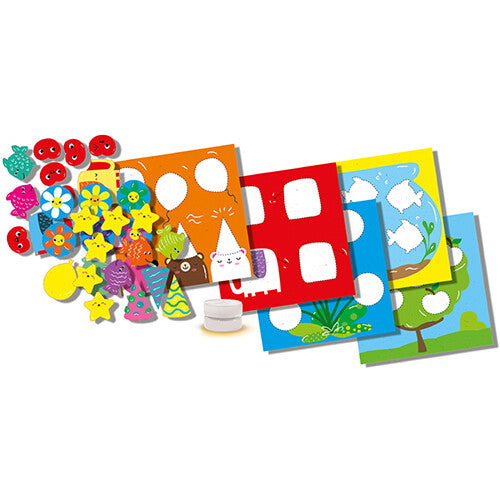 Ses creative knutselset vormen plakken
