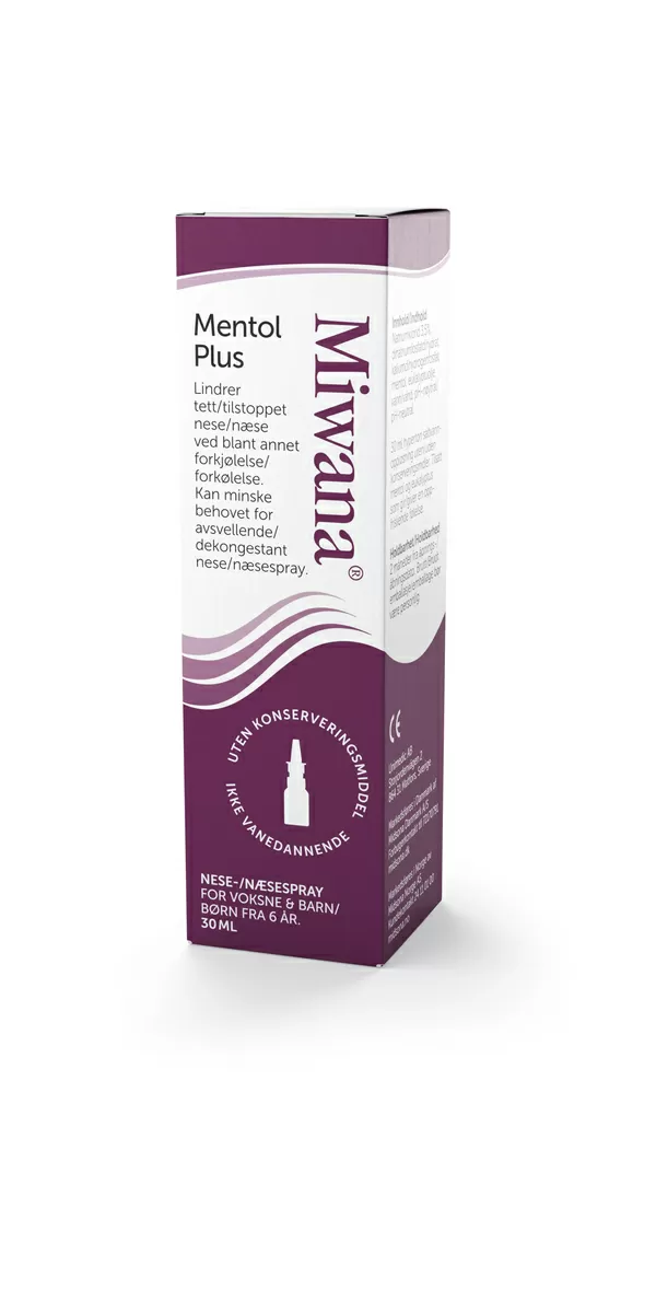 Miwana Næsespray Mentol Plus - 30 ml