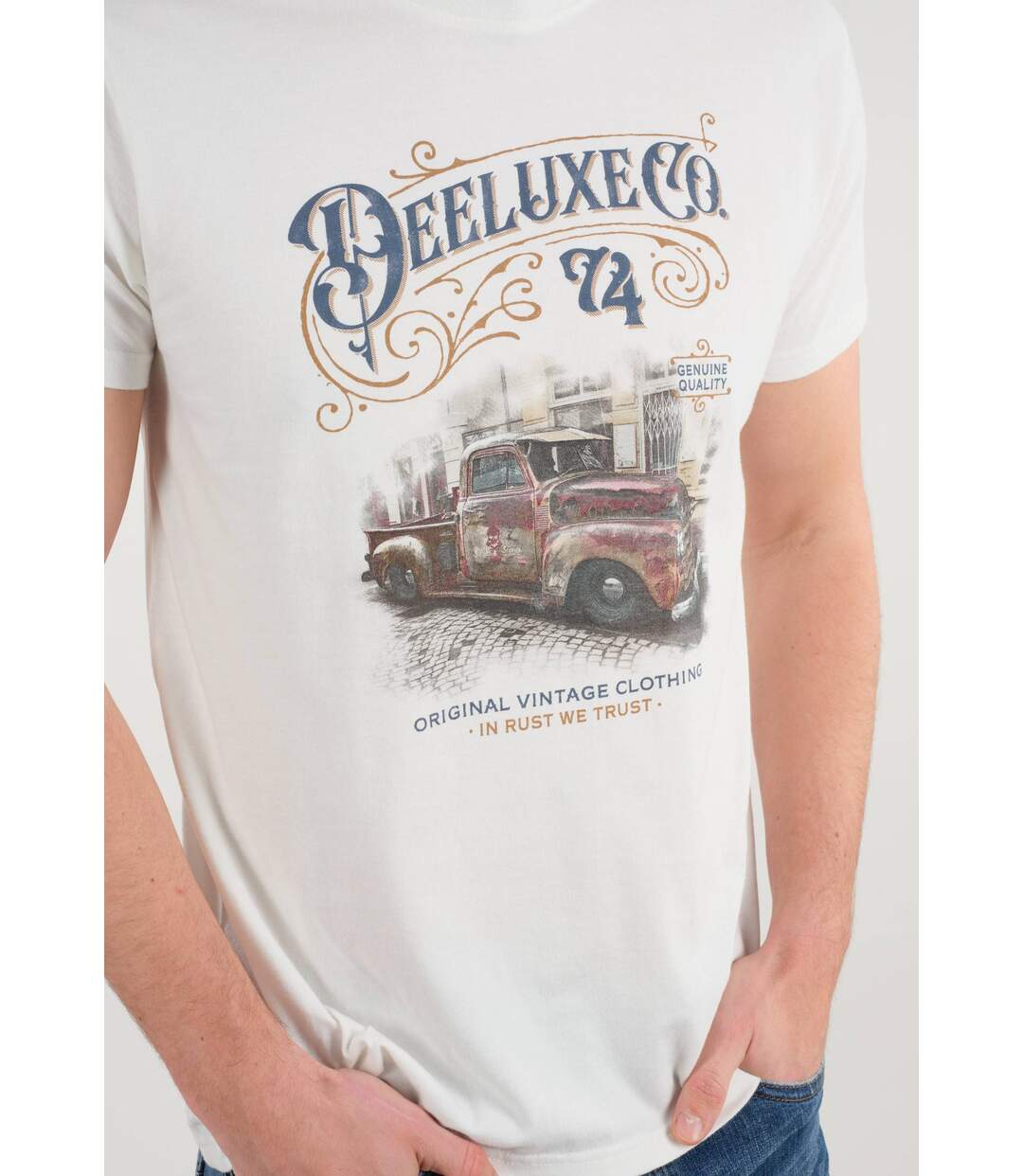 T-shirt col rond jersey coton RUSTY