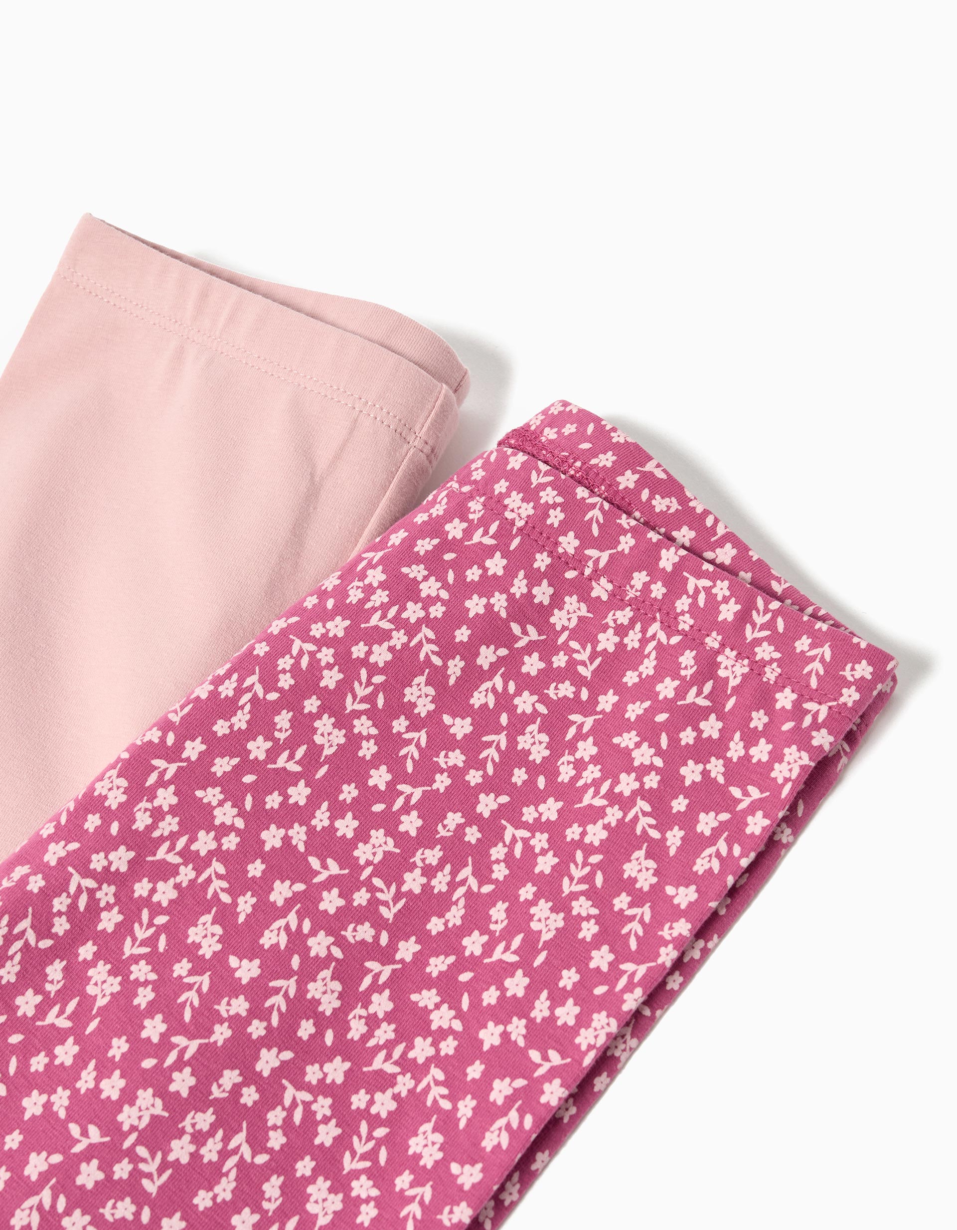 Pack 2 Leggings, Menina, Rosa Escuro