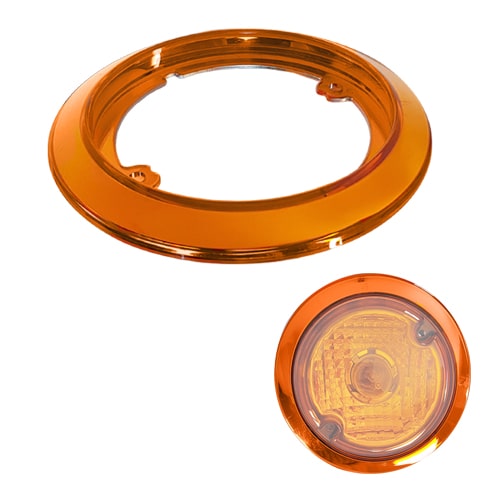 Enjoliveur Orange 123 mm pour feu arrière