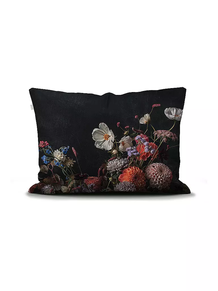 ESSENZA Satin-Bettwäsche BOUQUET 70x90cm/140x200cm Anthracite grau