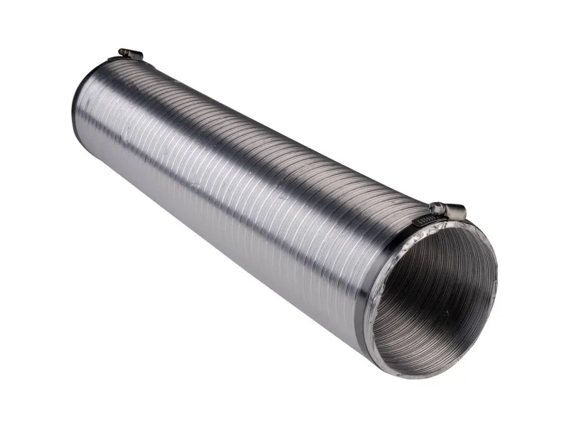 Wallair N51824 Fleksibelt ventilationsrør Aluminium (Ø x L) 12.5 cm x 2.5 m Sølv
