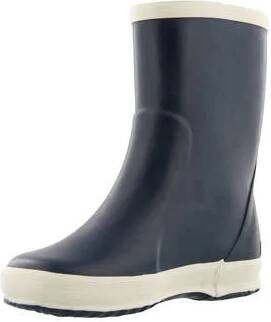 Bergstein regenlaarzen donkerblauw wit Rubber Effen 20