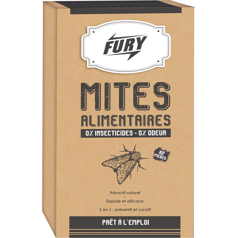 Piège anti-mites alimentaires Fury - Boîte de 2