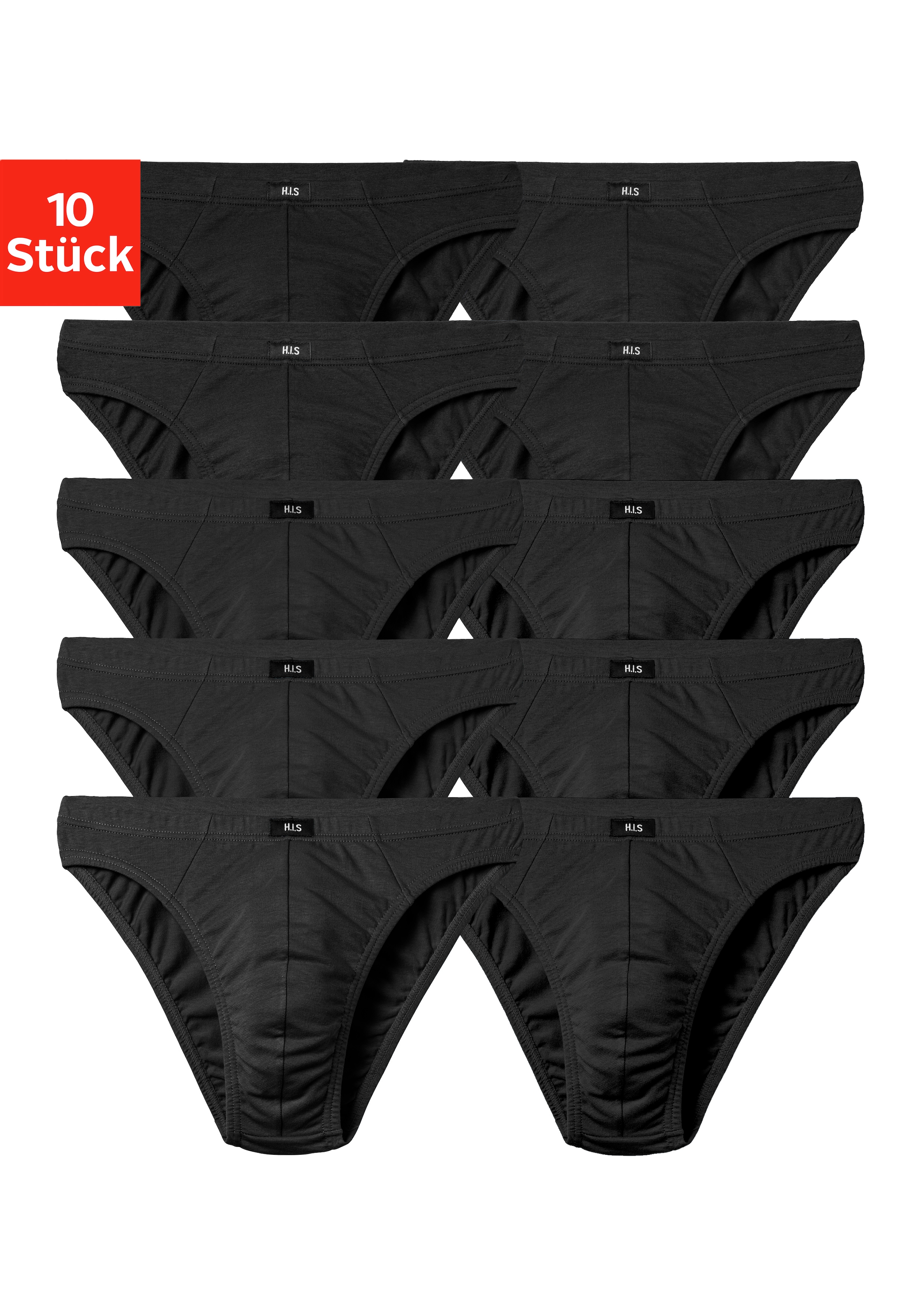 H.I.S Slip »Herren Minislip«, 10 Stk. in Baumwoll-Mix