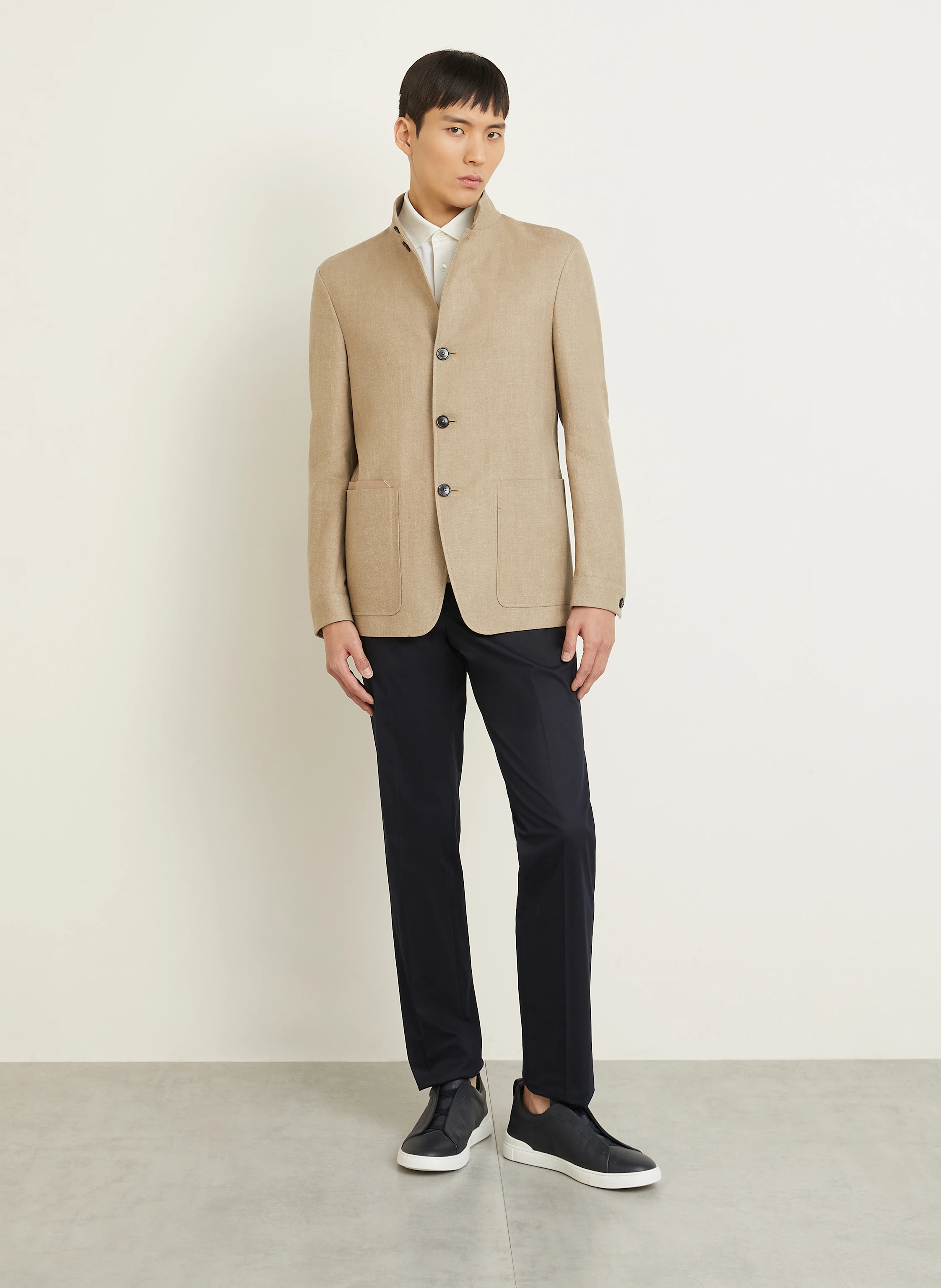 ZEGNA Jacke mit Leinen