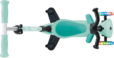 Globber Go-Up Active Lights 360° 3-hjuls Sparkesykkel, Mintgrønn
