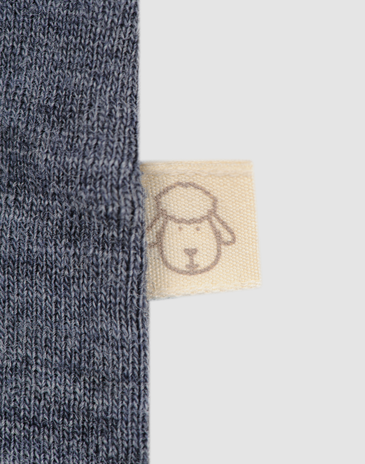 Jurk met ruches van merinowol voor baby's