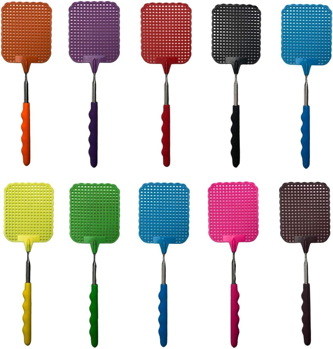 (5er Set) 26-72cm Teleskop Mücken Moskito Fliegenklatsche Ausziehbare Fliegenfänger - Assortiert