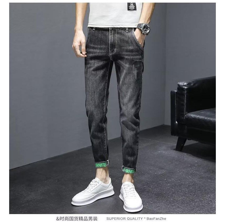 Nikoflin - Mid Rise Washed Distressed Slim Fit Jeans