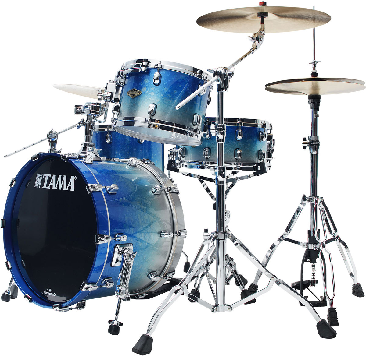 TAMA STARCLASSIC WALNUT/BIRCH FUSION 20 MOLTEN BLUE ICE FADE