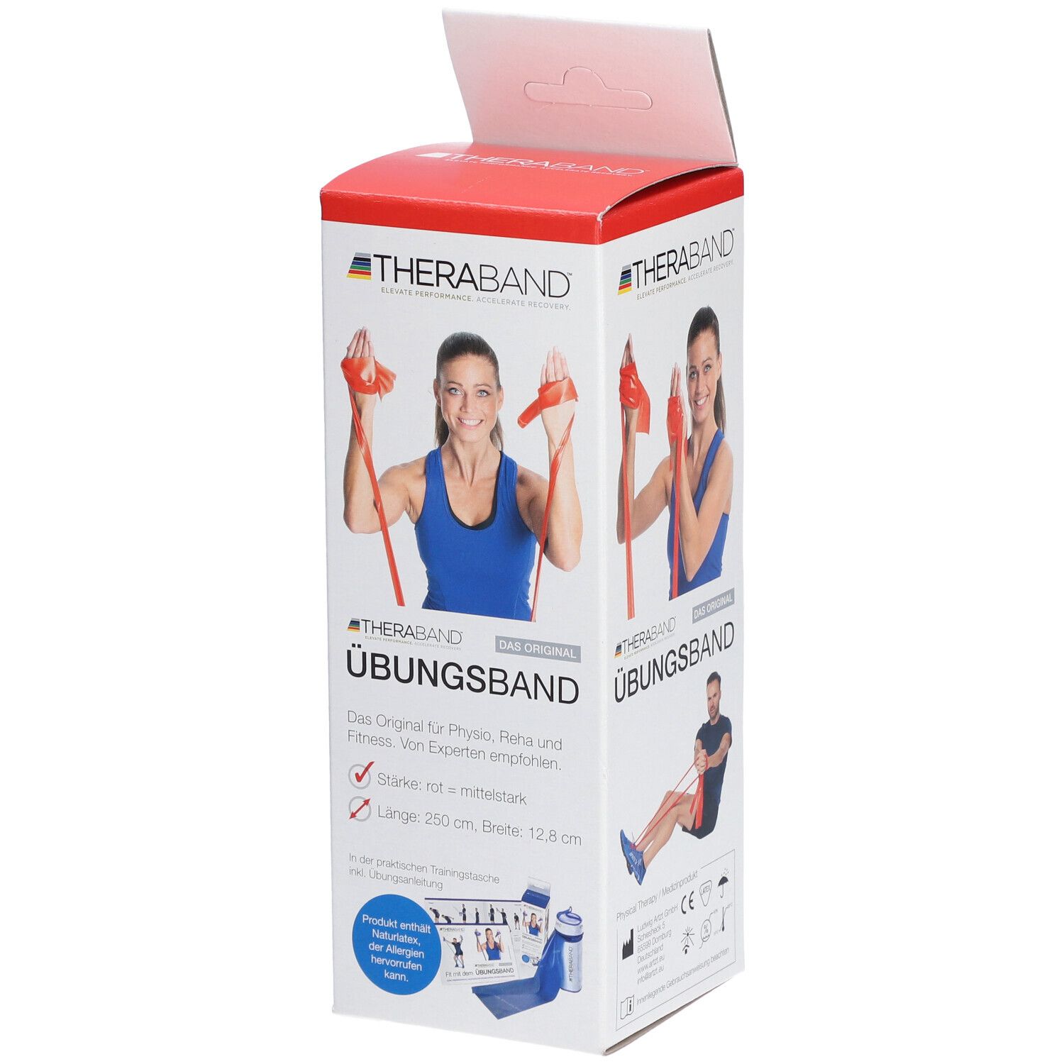 RUSSKA Theraband™  2,5 m mittel stark rot
