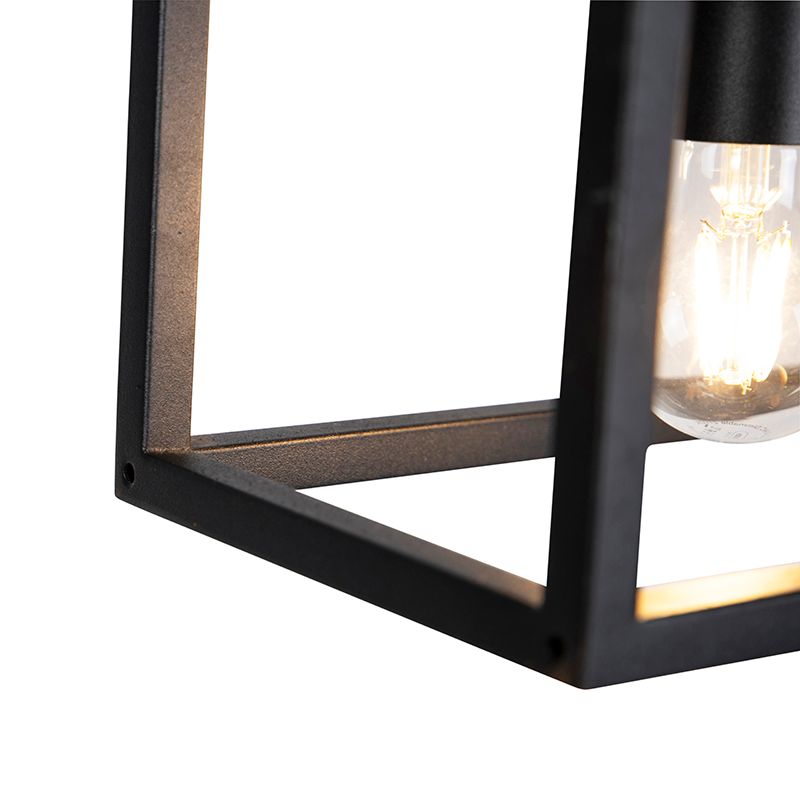 Smart industriële hanglamp zwart incl. 4 WiFi A60 - Cage