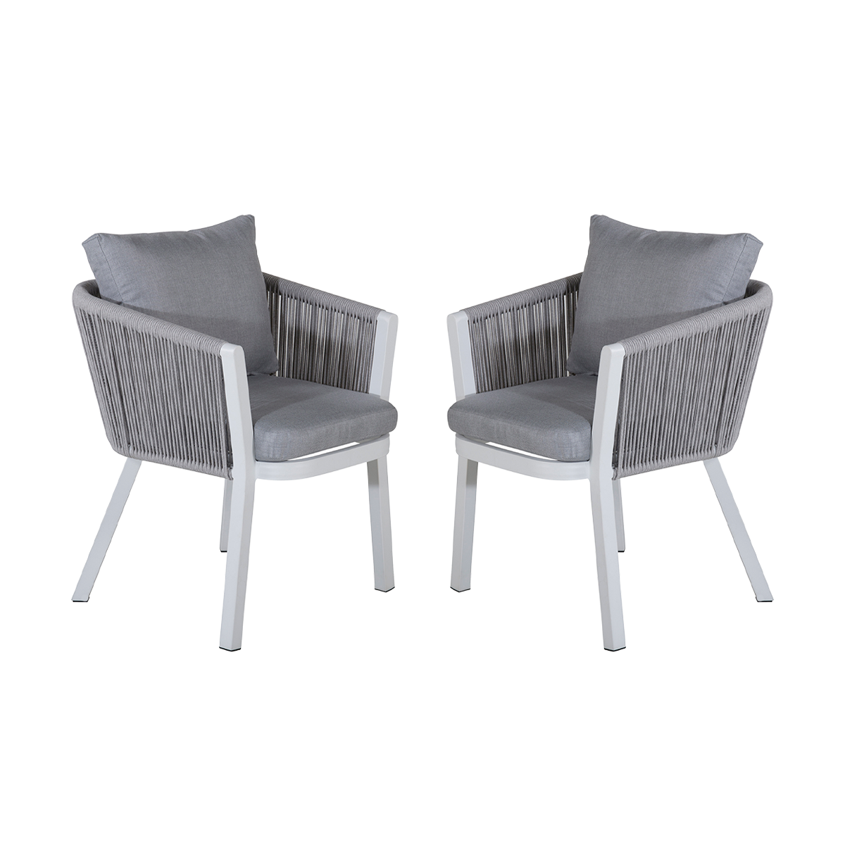 Tuinstoel Elly - set van 2 Grijs