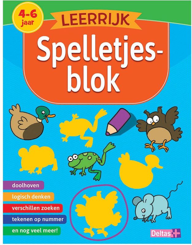 Deltas - Puzzelboek - Leerzame Spelletjes - 22.0000cm