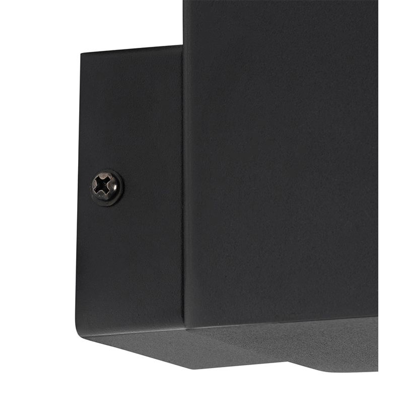 Buiten wandlamp zwart IP44 met schemerschakelaar - Denmark