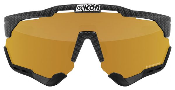 Scicon Sports Aeroshade XL Lunettes De Soleil De Performance Sportive (Scnpp Multimireur Bronze/Compagnon De Carbone)