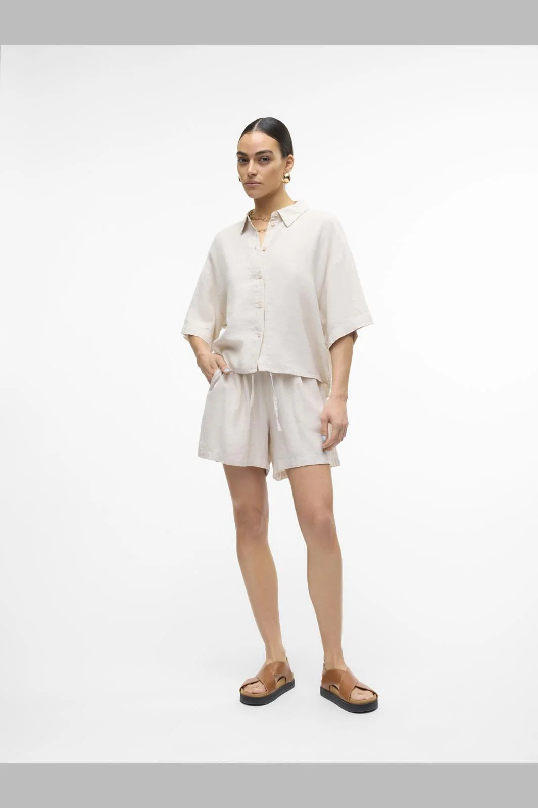 Vero Moda Vmlinn Shorts 4489699 moonbeam