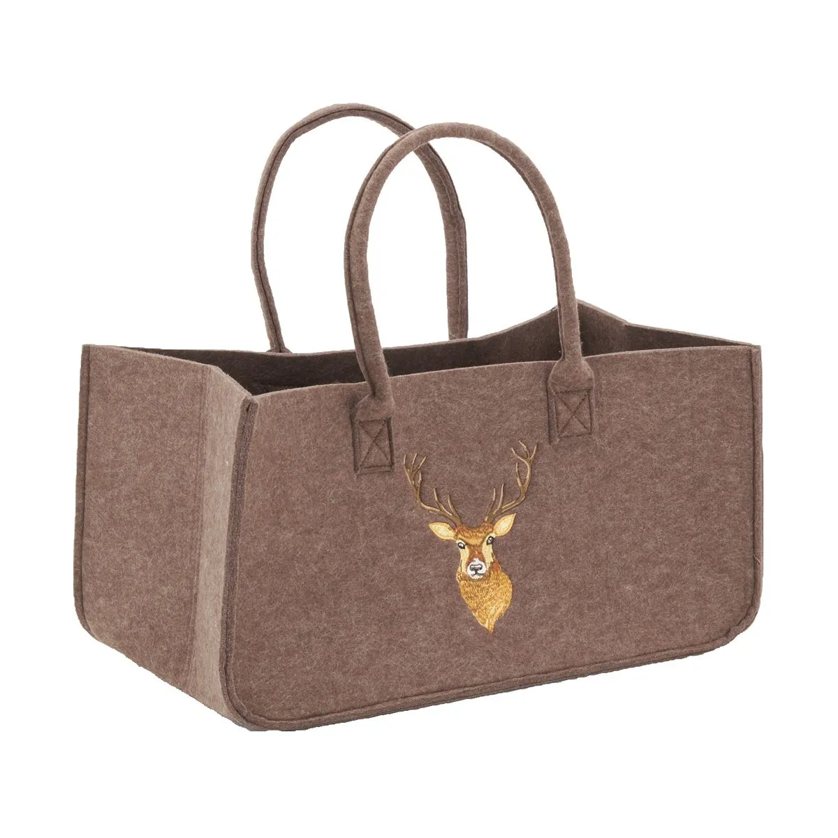 AUBRY GASPARD Sac à bûches - Feutrine 50 x 25 cm