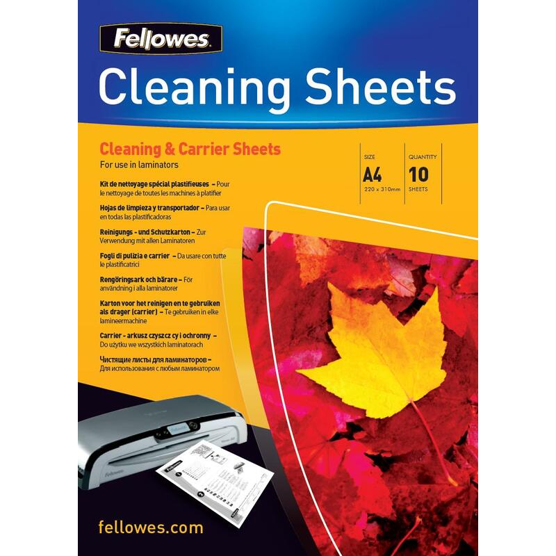 Fellowes Reinigungs- und Schutzkarton, A4, 10 Stück