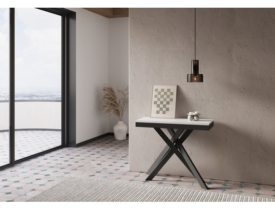 ITYHOME - Console extensible krack evo 90x40/300cm frêne blanc