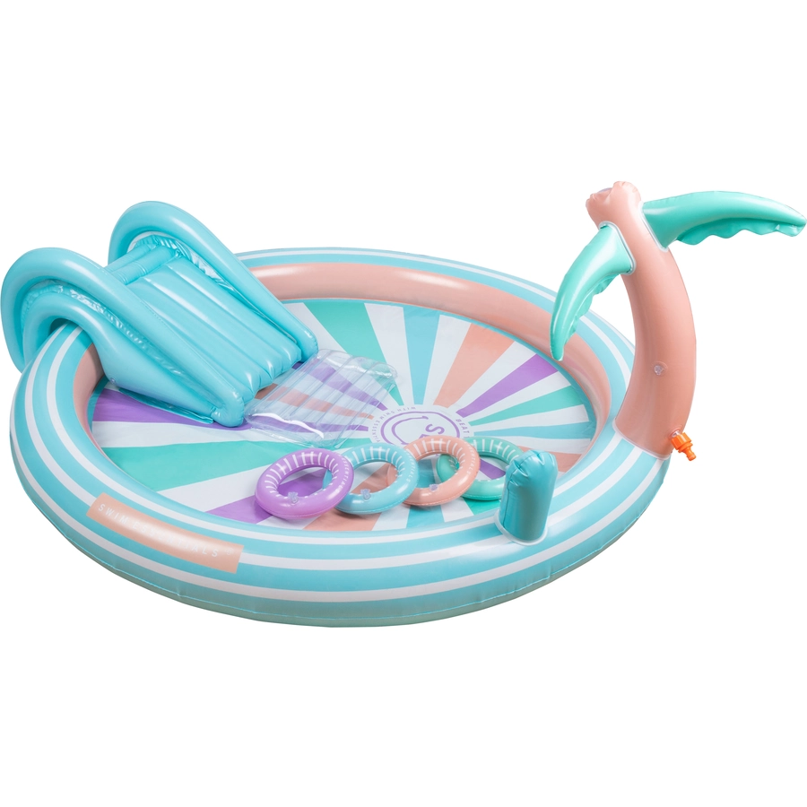 Swim Essentials Aufblasbarer Pool Regenbogen