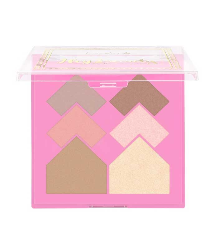 Lovely - Paleta de sombra e rosto Hey Beauty
